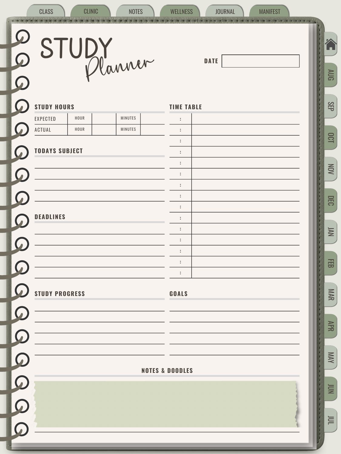 Dental Hygiene Student Planner preview: view 13 of 14