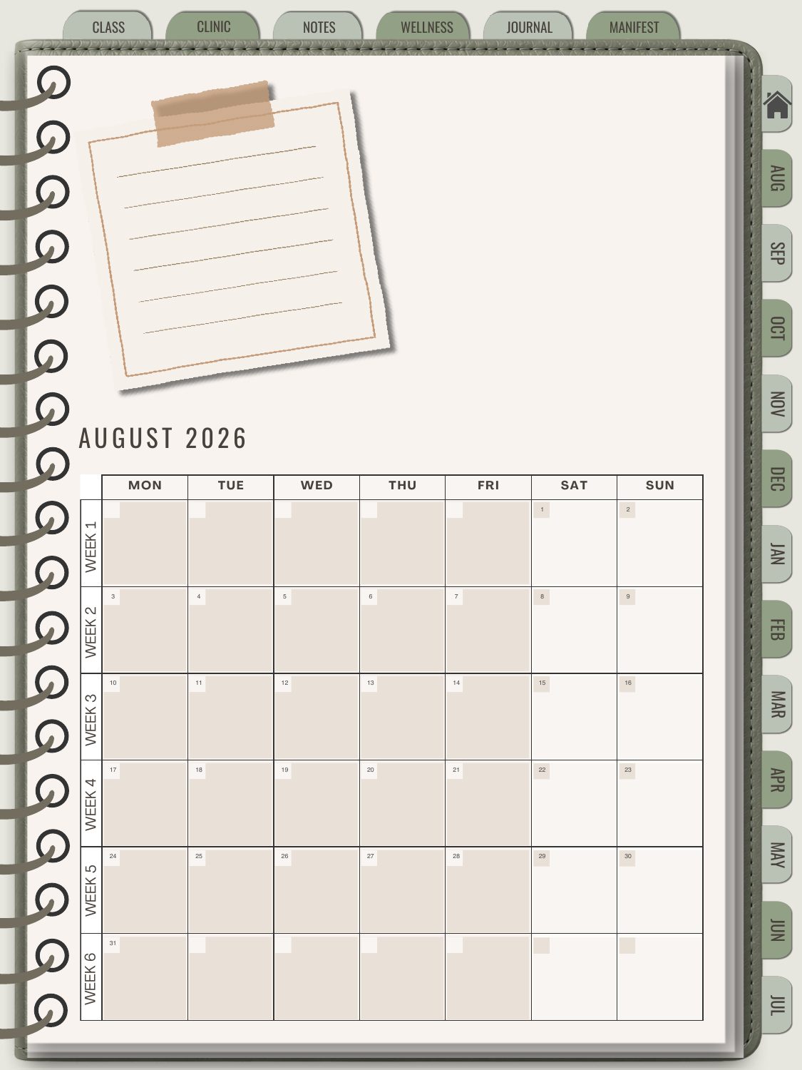 Dental Hygiene Student Planner preview: view 3 of 14